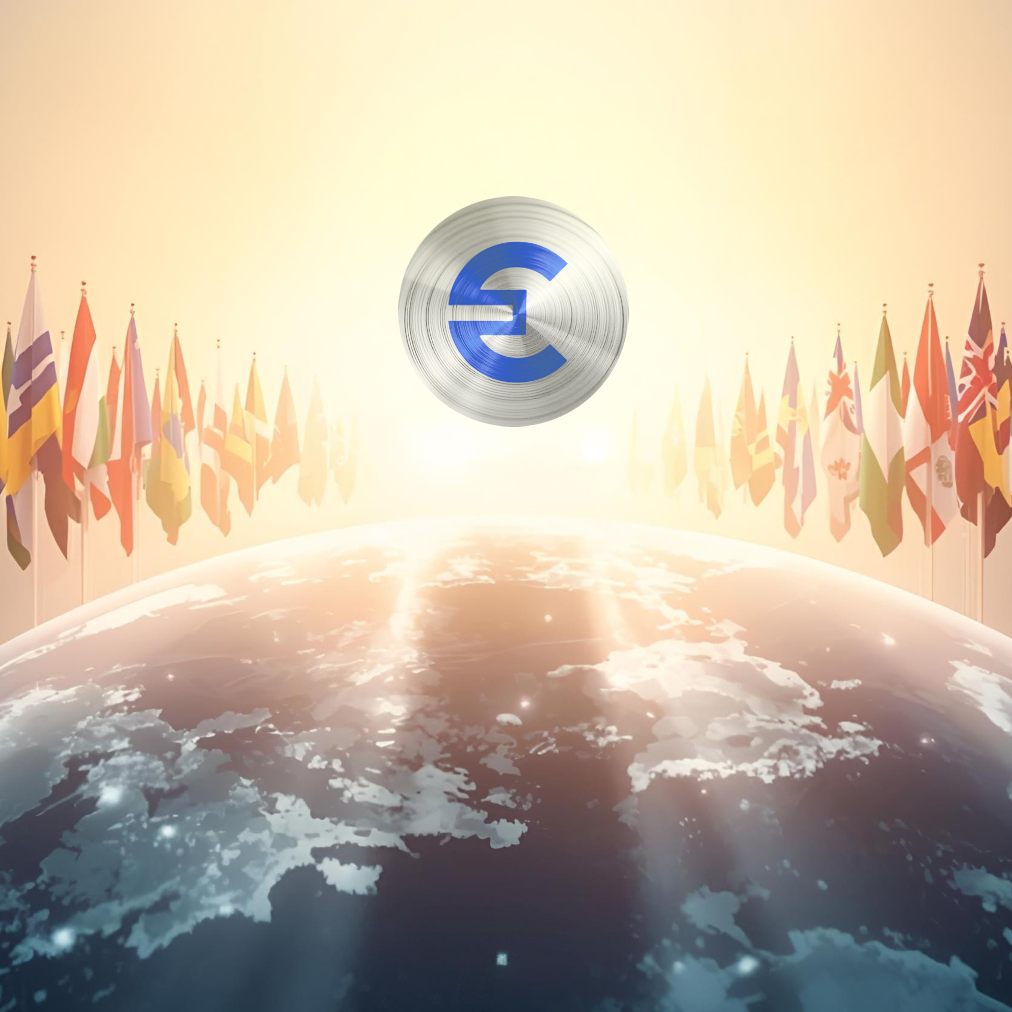 Global community connected digitally representing worldwide financial inclusion